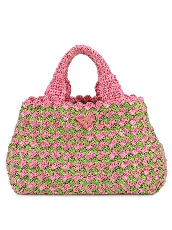 Prada Handbags - Prada Tote Canapa Raffia Handbag